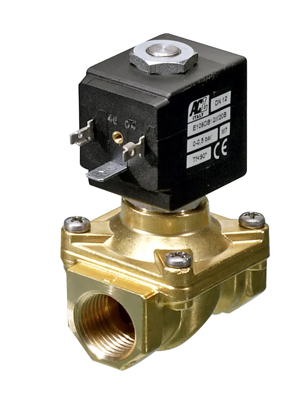 ACL E108FV25 - 1" - 2/2 NC Servo-Assisted Solenoid Valve - FPM (Viton) - ACL